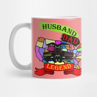husband dad trucker legend Classic Mug